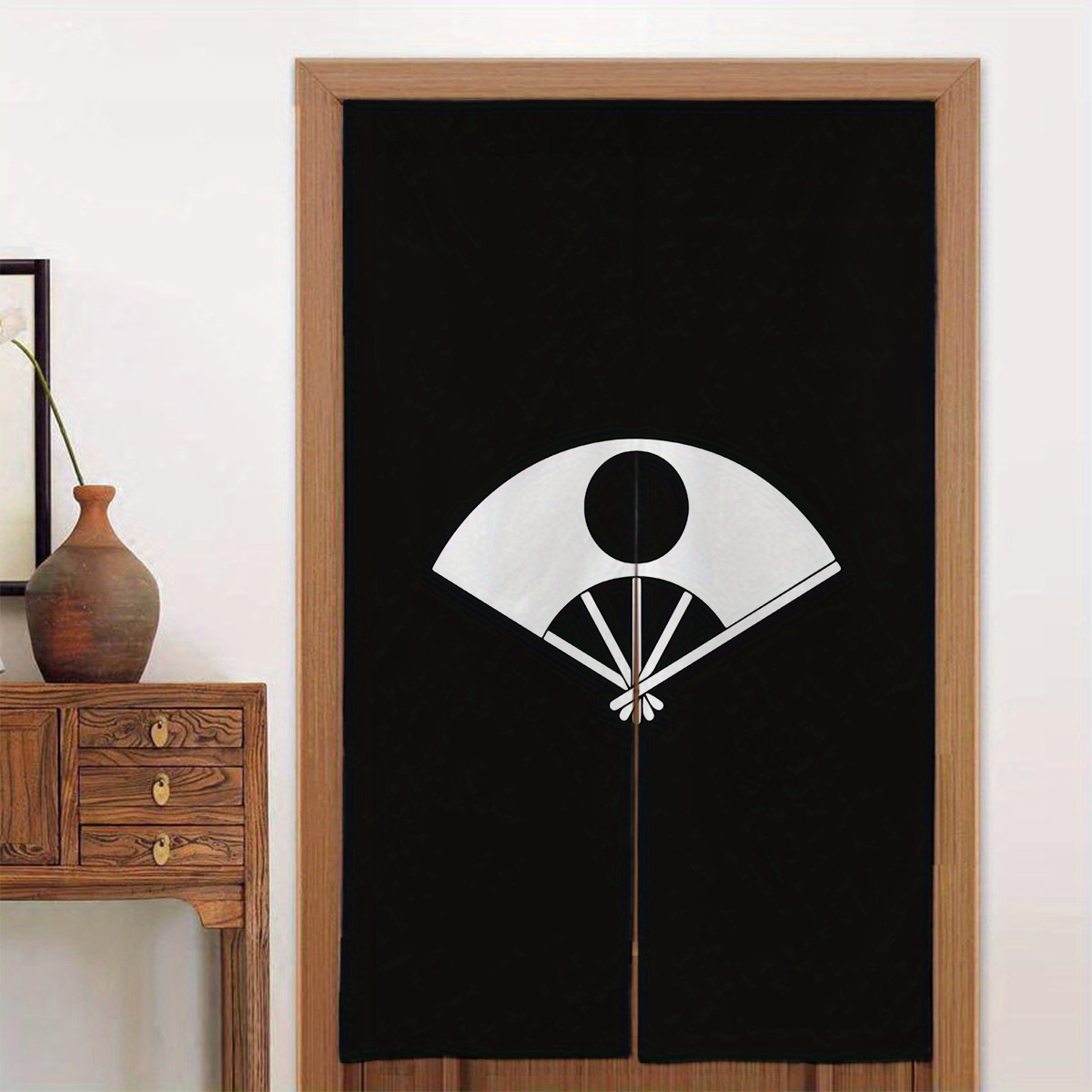 Japanese Home Bathroom Design - 1pc Japanese-Style Door Curtain with Unique