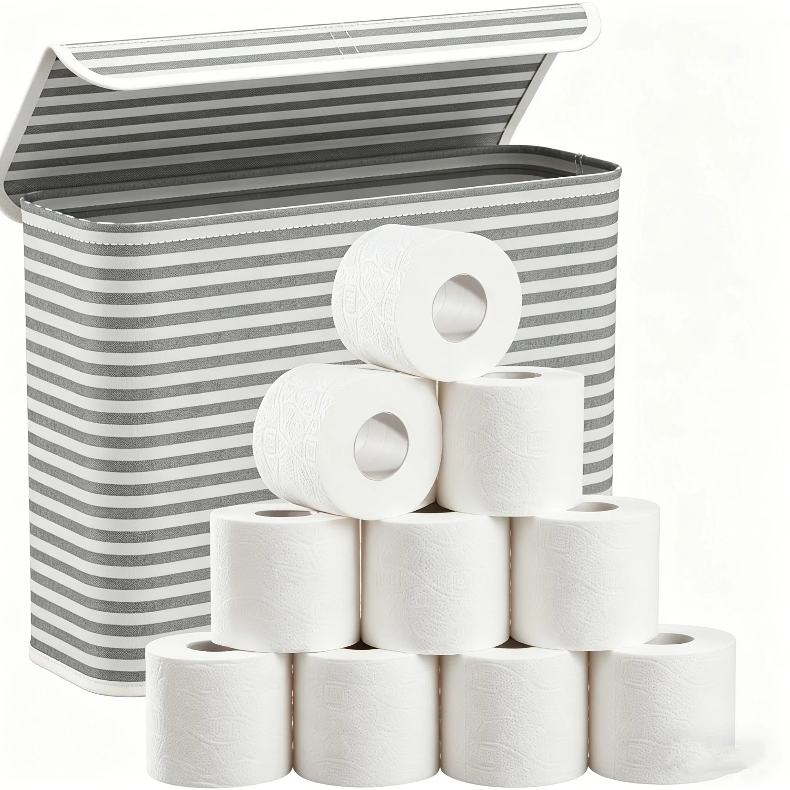Home Bathroom Paper Towel Holder - Bathroom Toilet Paper Holder Storage Basket