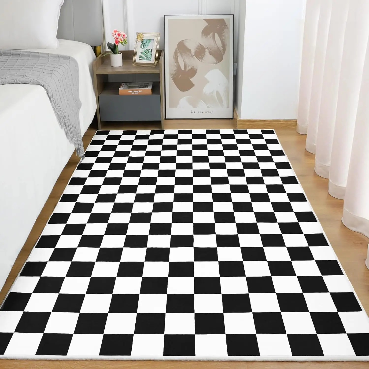Japanese Home Bathroom Design - Checkerboard Pattern Carpet Various Styles With