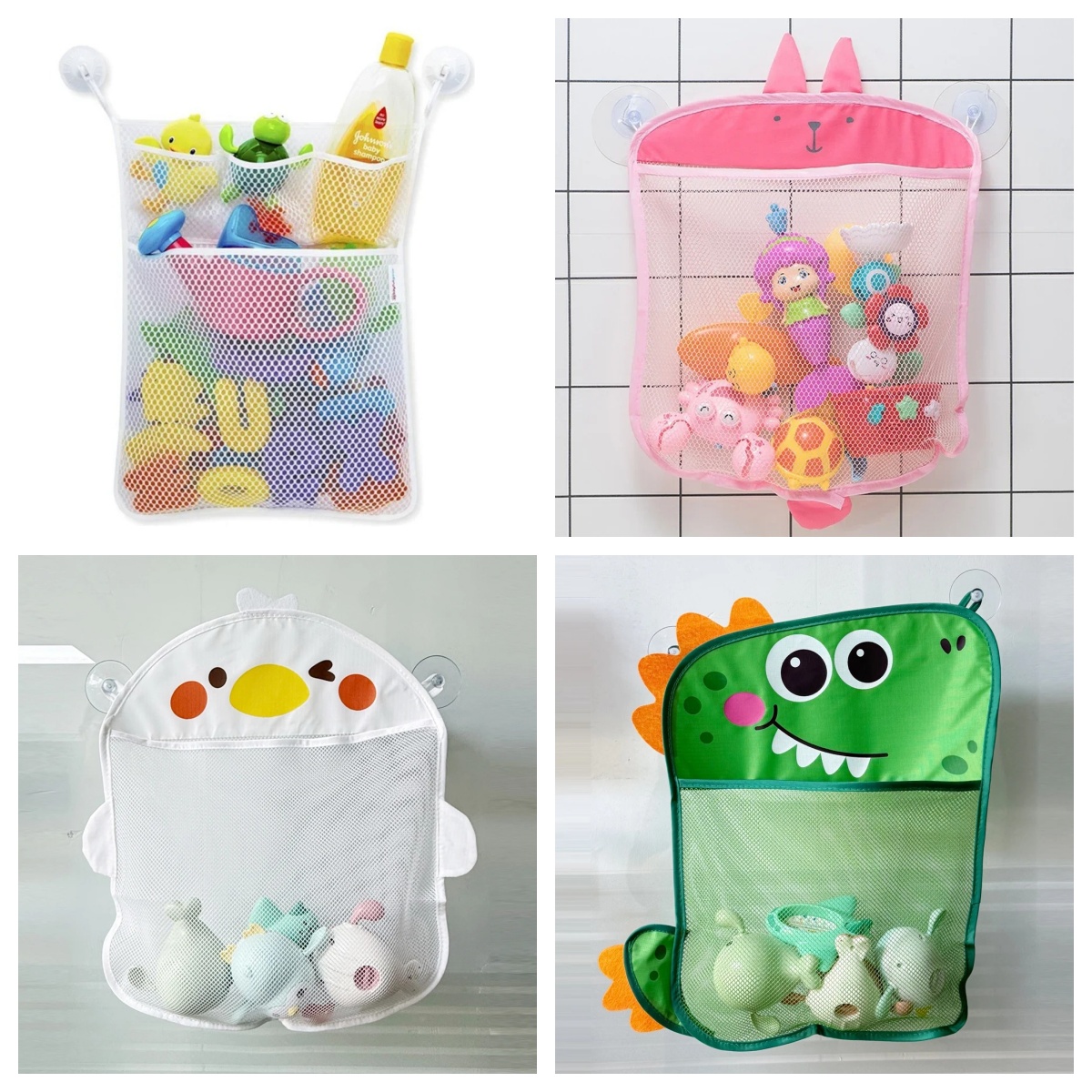 Home Bathroom Organizer - Baby Bathroom Mesh Bag Cartoon Animal