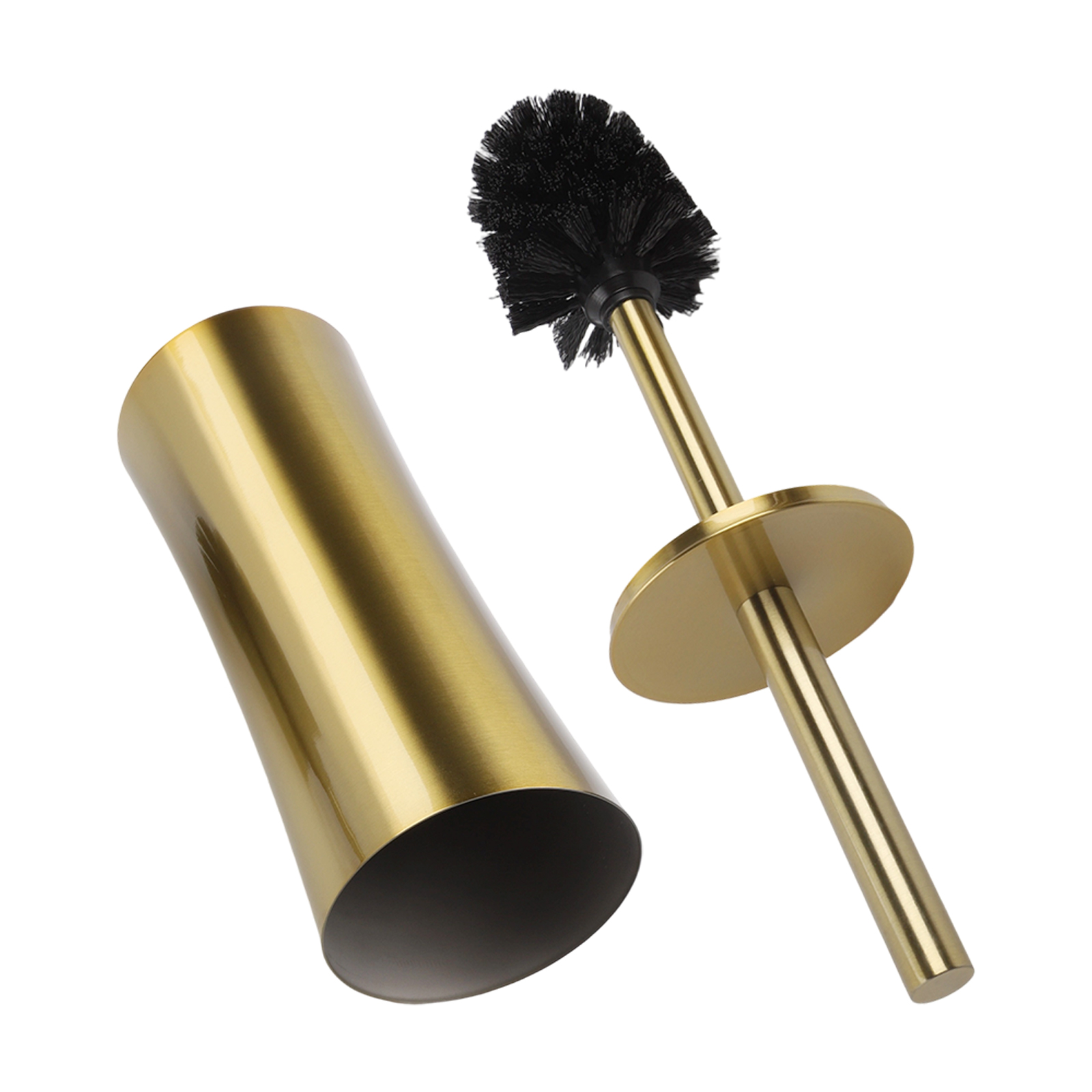 Home Bathroom Cleaning Solution - Modern Bathroom Tool Gold Toilet Brush