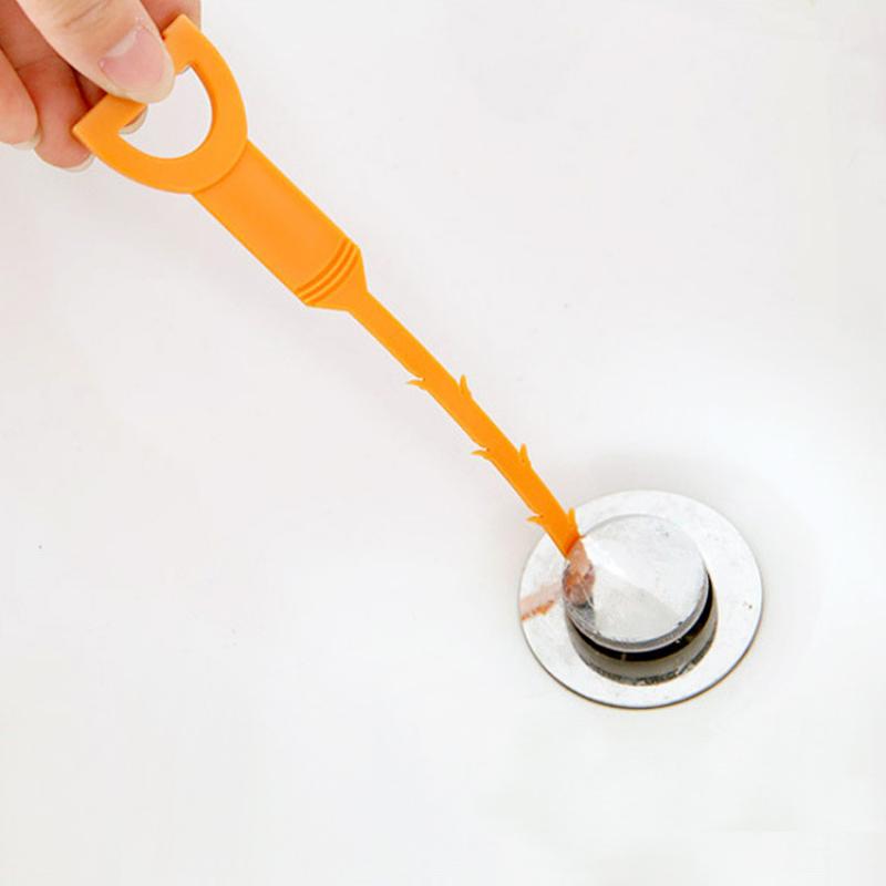 Home Bathroom Cleaning Solution - Flexible Drain Cleaner Hook Sink Clog