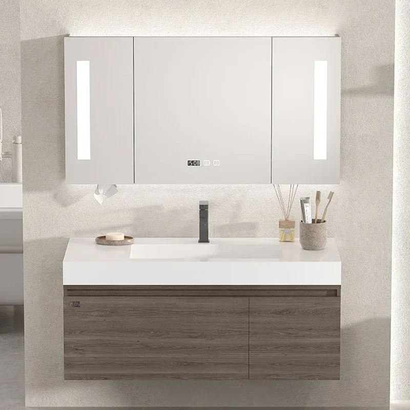 Japanese Home Bathroom Design - Japanese Wooden Bathroom Vanities Shelves With