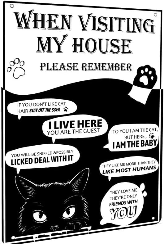 Vintage Black Cat Wash Your Pa - Bathroom Home Visit recension och pris