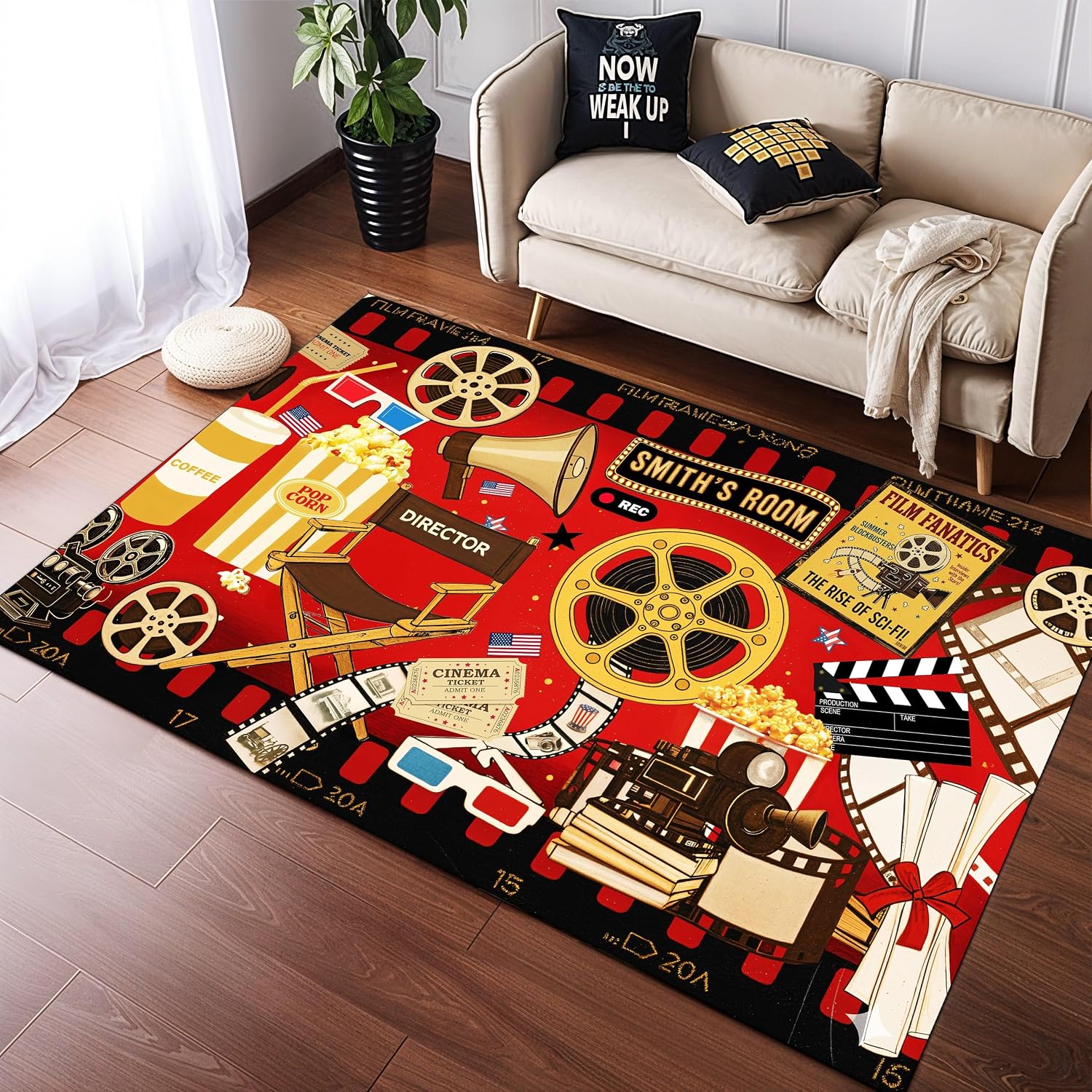 Custom Name Cinema Theme Carpe - Home Bathroom Name recension och pris