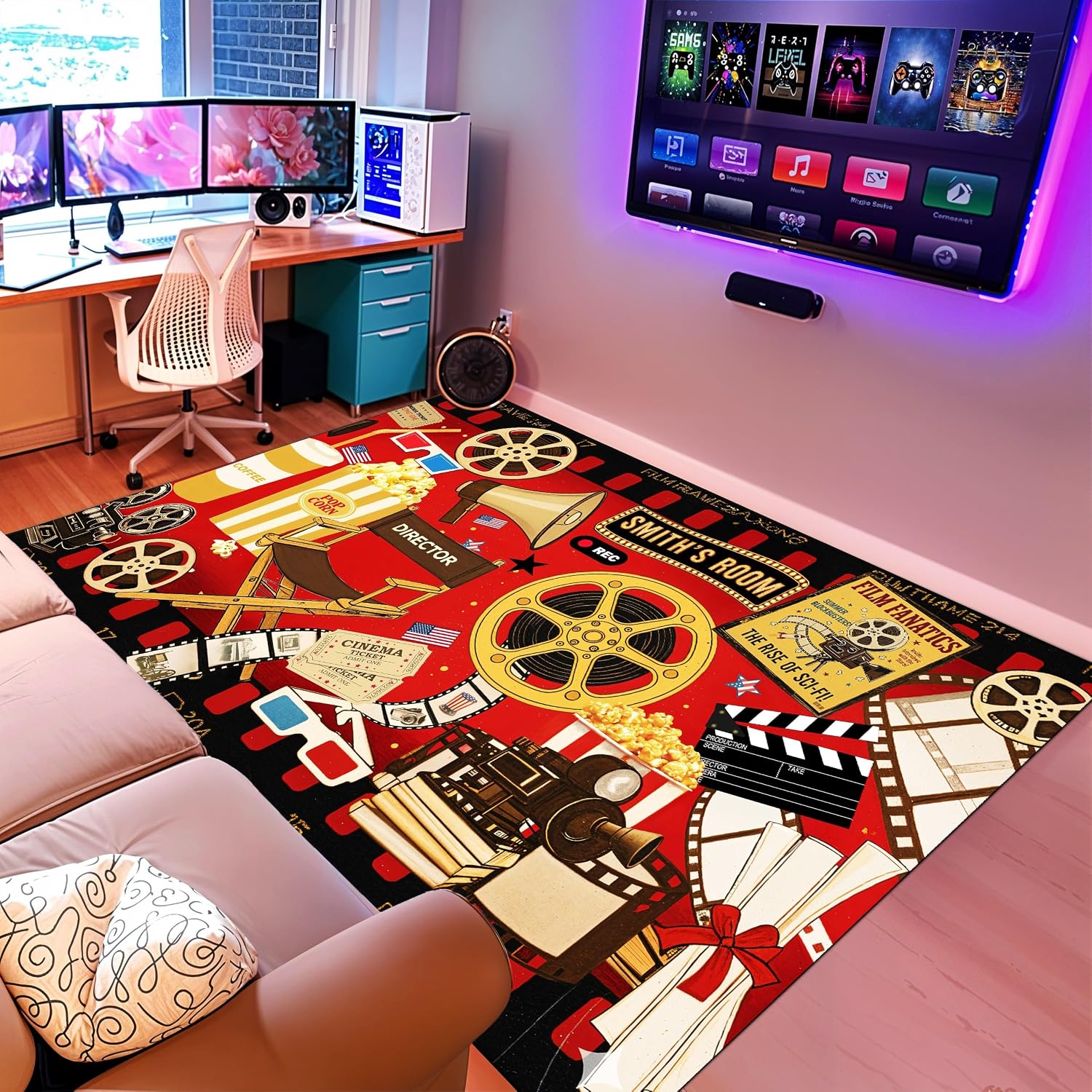 Custom Name Cinema Theme Carpe - Home Bathroom Name recension och pris