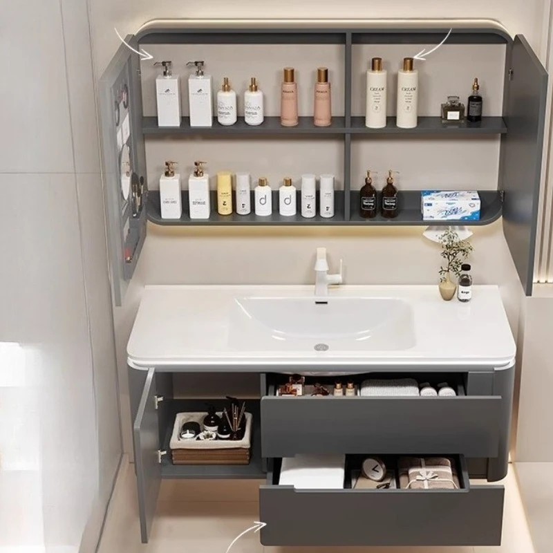 Cabinet Bathroom Shelves Vanit - Mobile Home Bathroom Kits recension och pris