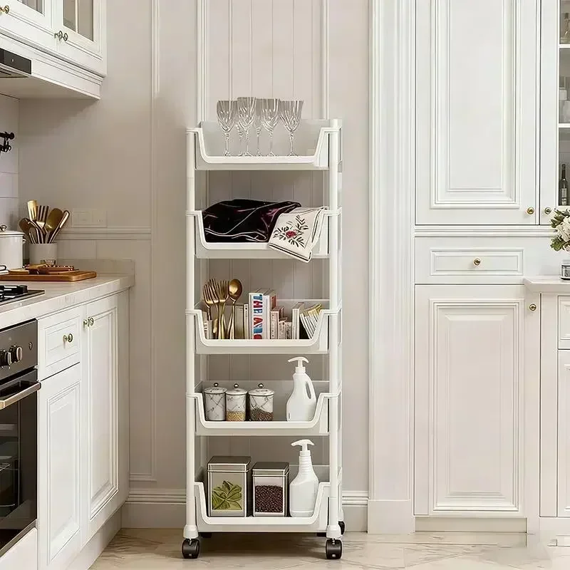 5-Tier Rolling Storage Cart wi - Home Bathroom Organizer recension och pris