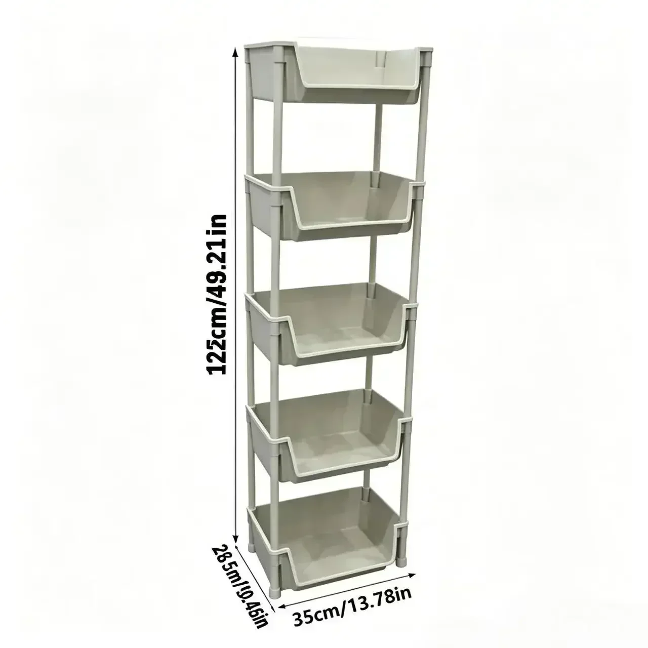 5-Tier Rolling Storage Cart wi - Home Bathroom Organizer recension och pris