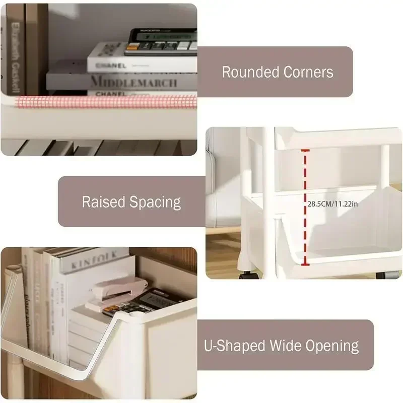 5-Tier Rolling Storage Cart wi - Home Bathroom Organizer recension och pris