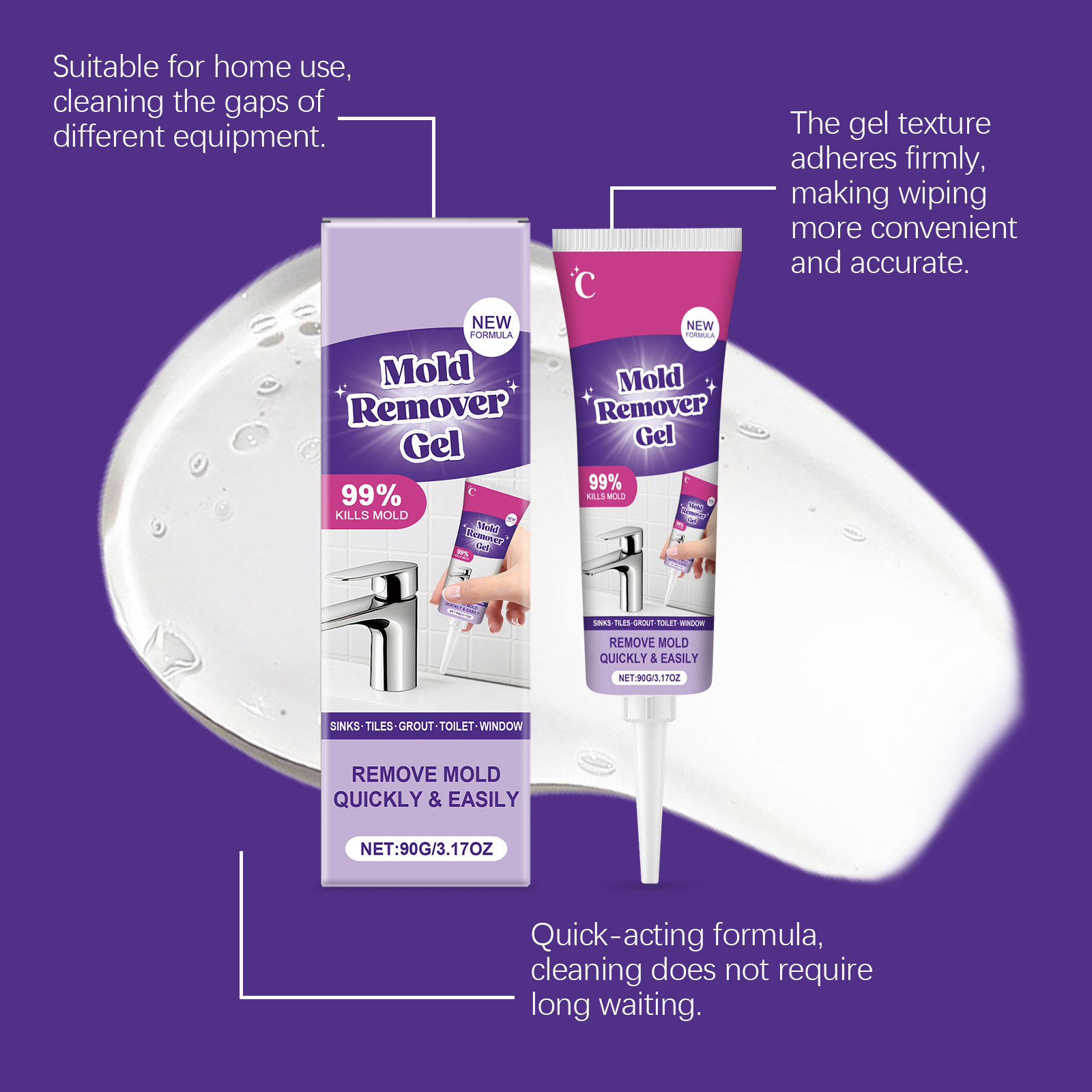 Powerful Household Cleaner Gel - Home Bathroom Cleaning Solution recension och pris