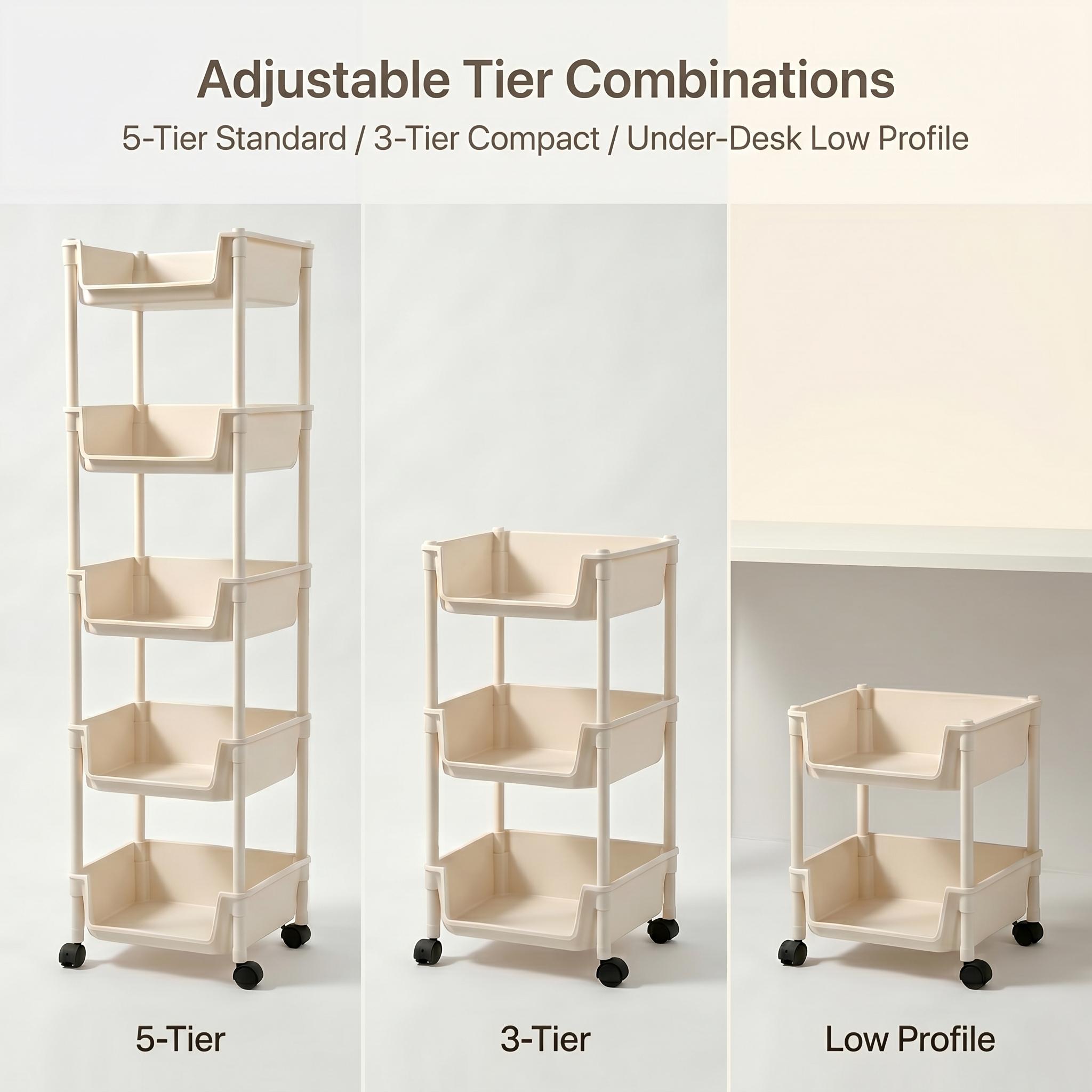 5 Tier Slim Rolling Storage Ca - Home Bathroom Organizer recension och pris