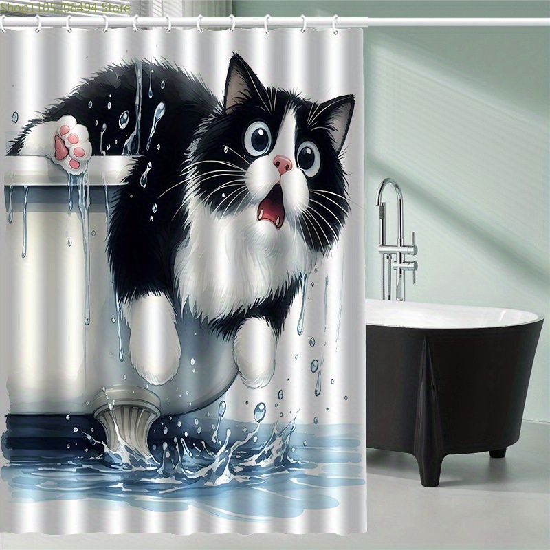 Funny Cat Jumping from Bathtub - Home Bathroom Design Ideas recension och pris