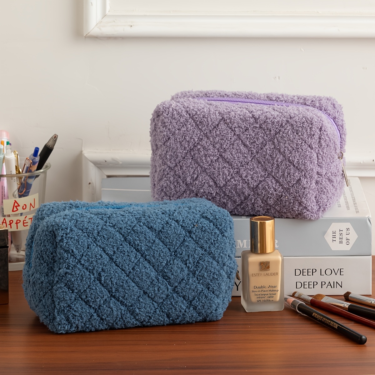 1 Plush Makeup Bag |   Cosmeti - Japanese Home Bathroom Design recension och pris