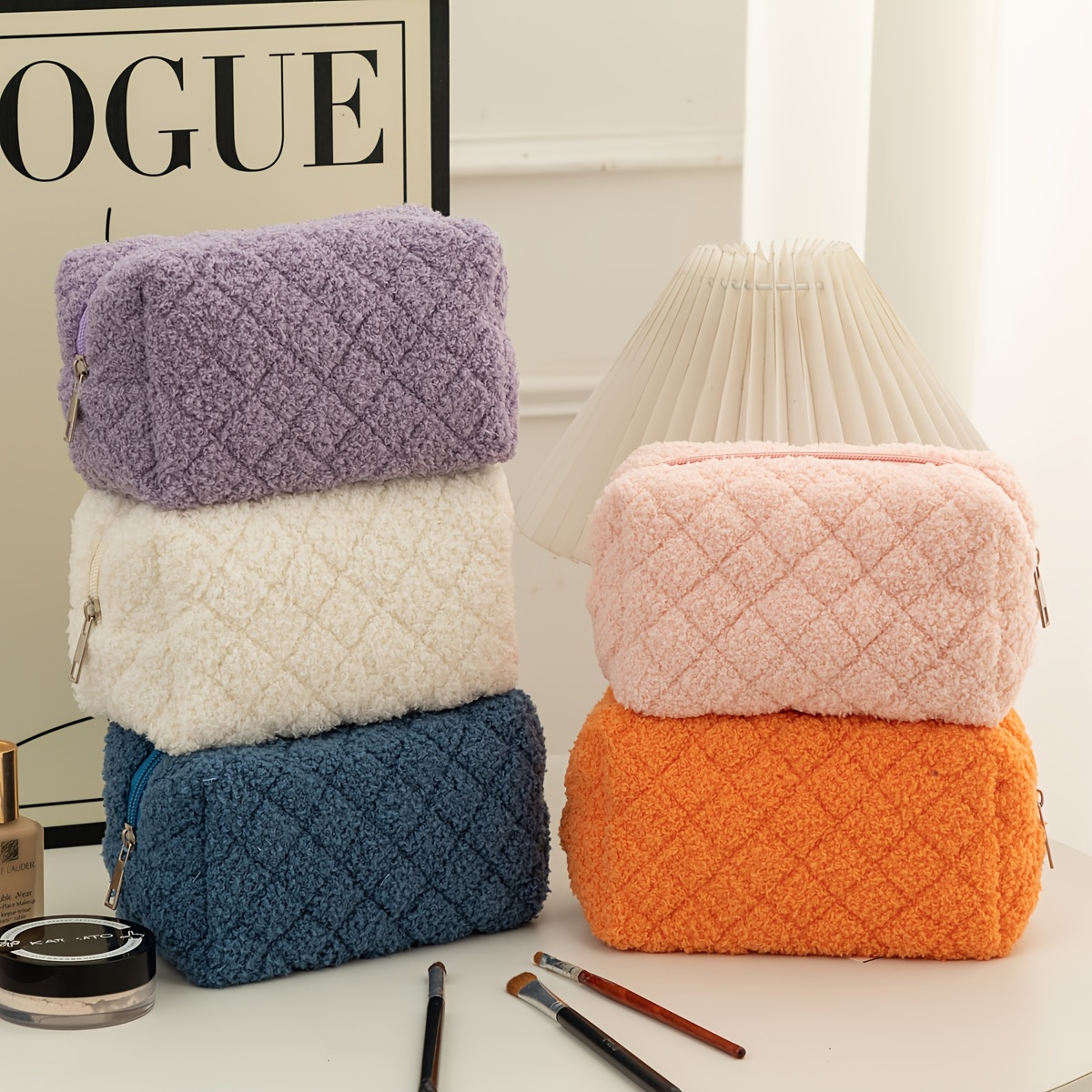 1 Plush Makeup Bag |   Cosmeti - Japanese Home Bathroom Design recension och pris