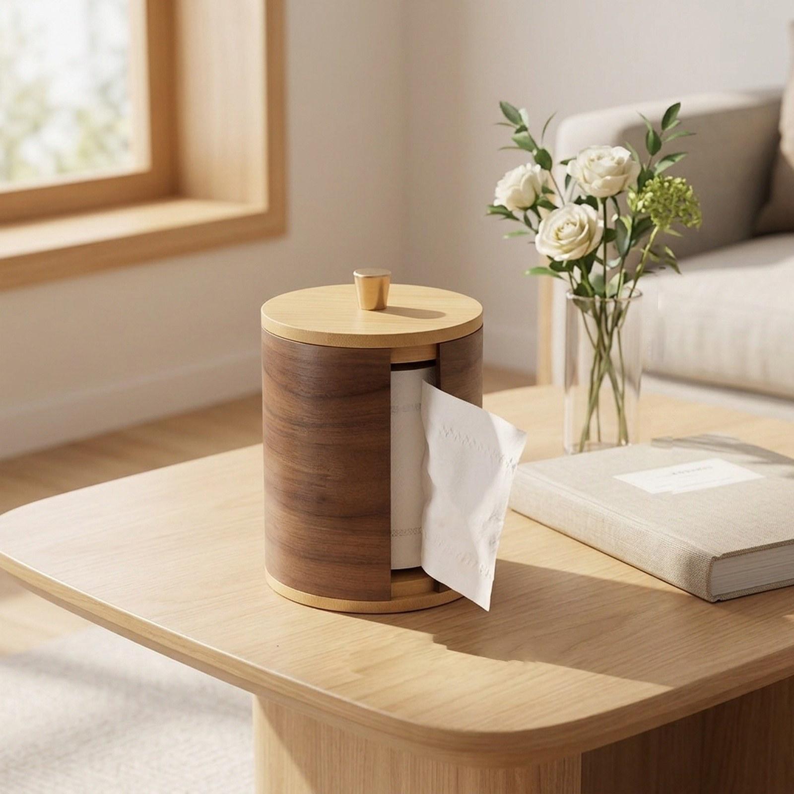 Paper Towel Holder with Walnut - Home Bathroom Paper Towel Holder recension och pris