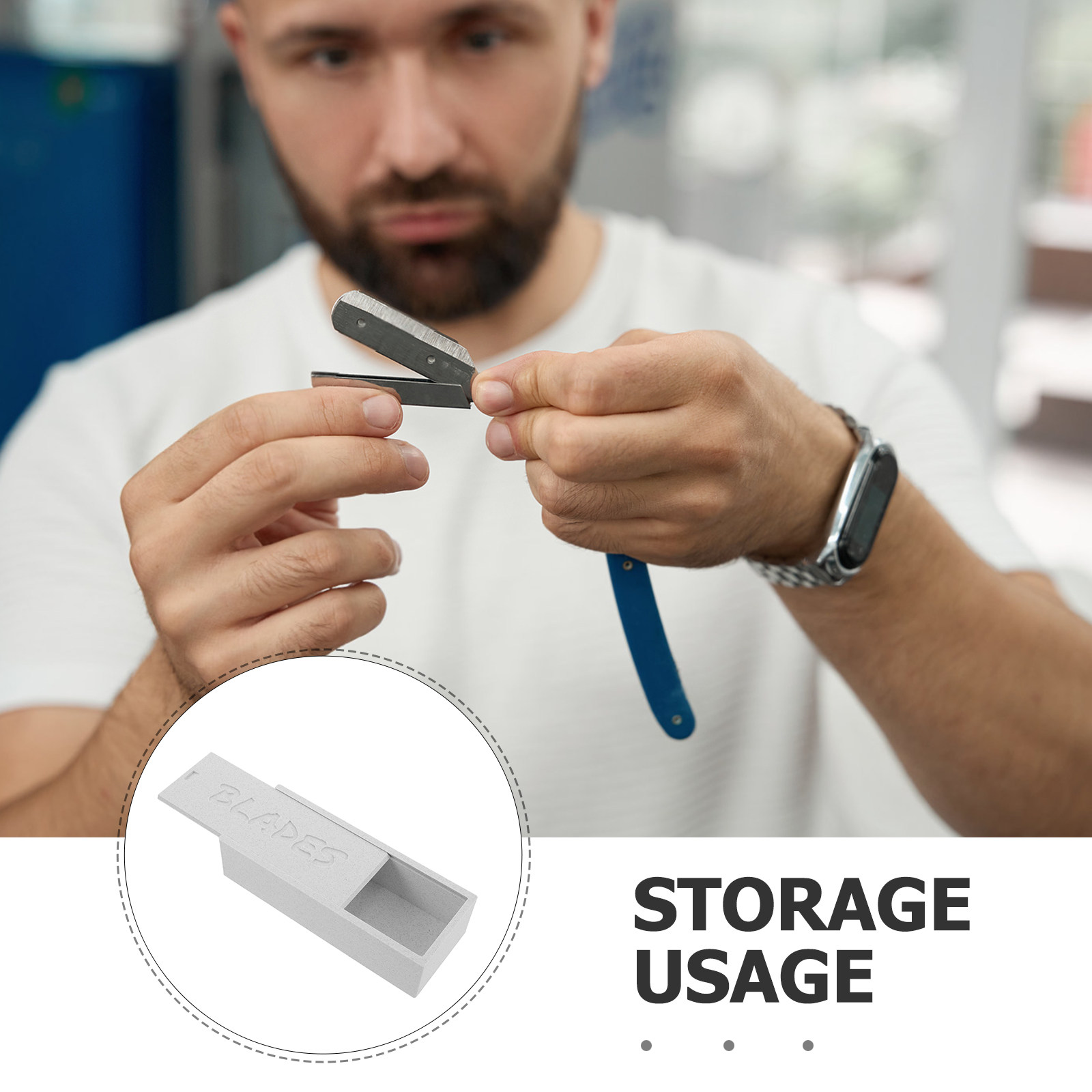 White Double Compartment Blade - Home Bathroom Organizer recension och pris