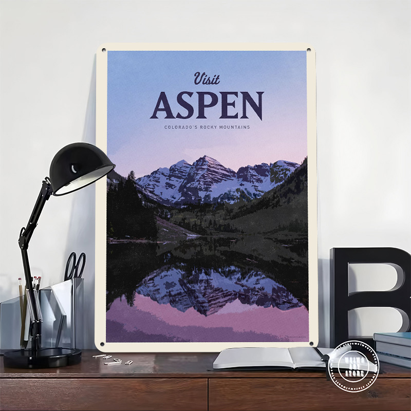 Visit Aspen 3D Texture Printed - Bathroom Home Visit recension och pris