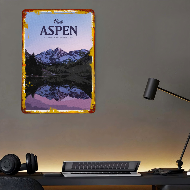 Visit Aspen 3D Texture Printed - Bathroom Home Visit recension och pris