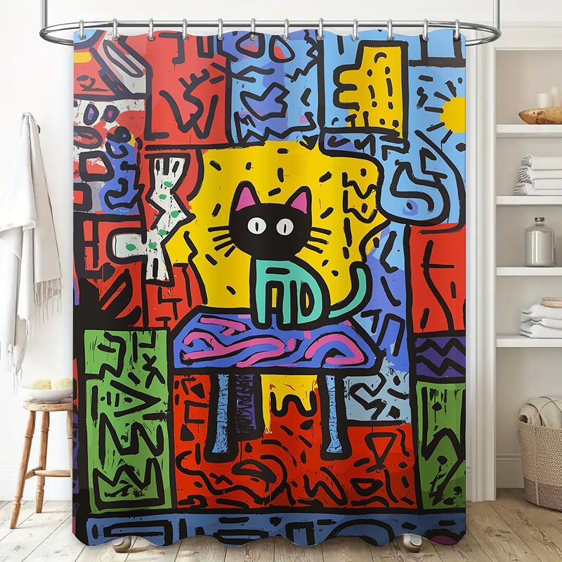 Bright Graffiti Abstract Cat S - Home Bathroom Remodel recension och pris