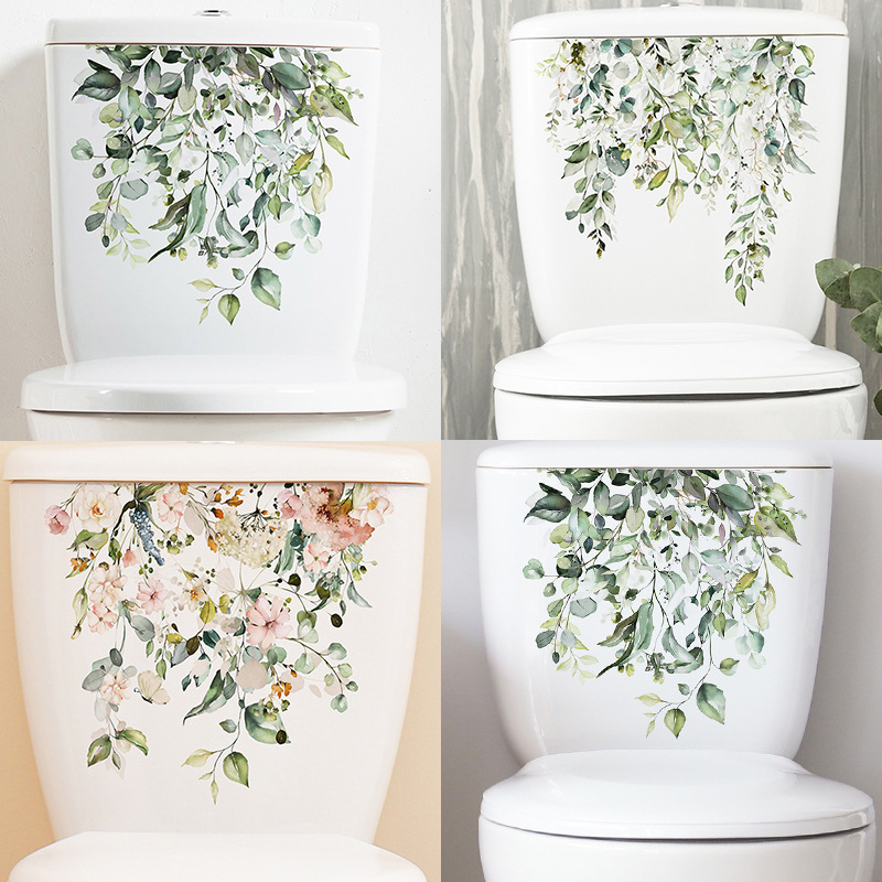 Fresh Green Plant Leaves Bathr - Home Bathroom Remodel recension och pris