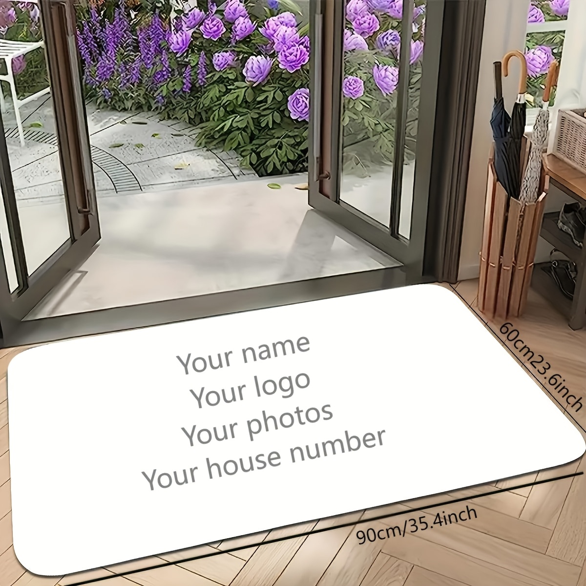 Customizable DIY Mat Entrance  - Home Bathroom Name recension och pris