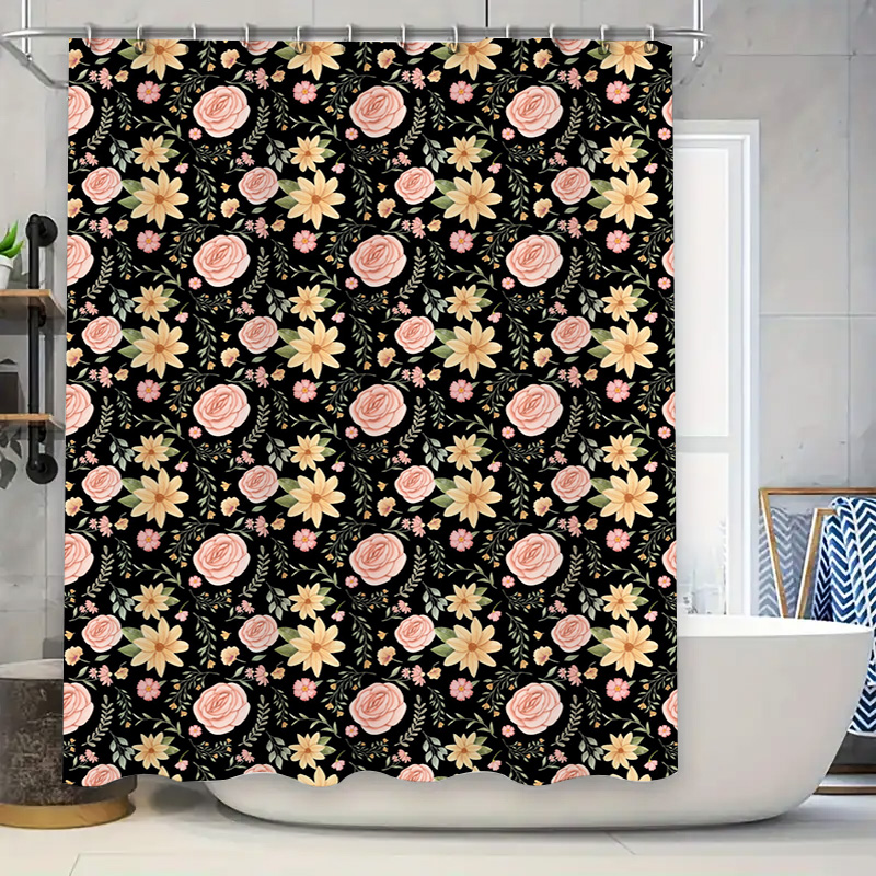 Black White Patterned Shower C - Home Bathroom Remodel recension och pris