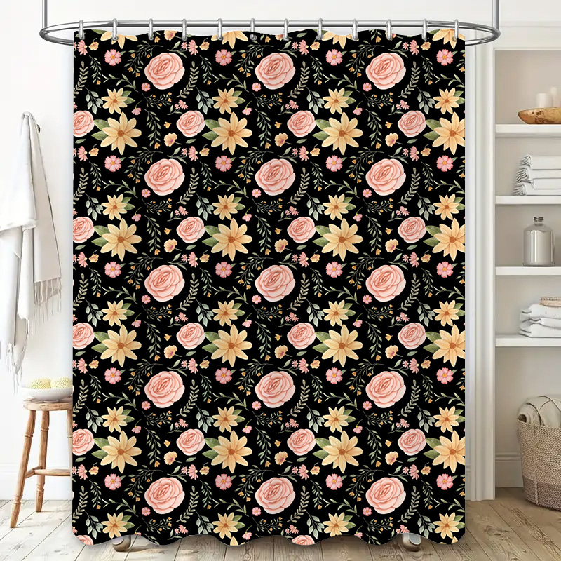 Black White Patterned Shower C - Home Bathroom Remodel recension och pris