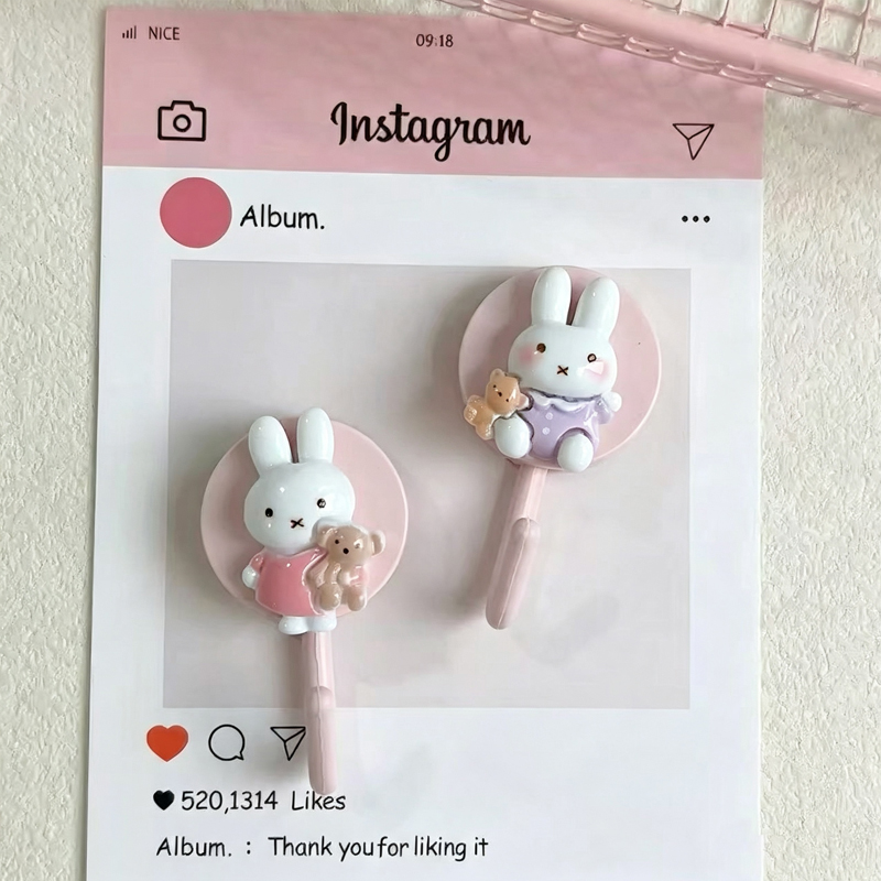 Cute Miffy Self Adhesive Hook  - Home Edit Bathroom Organizer recension och pris