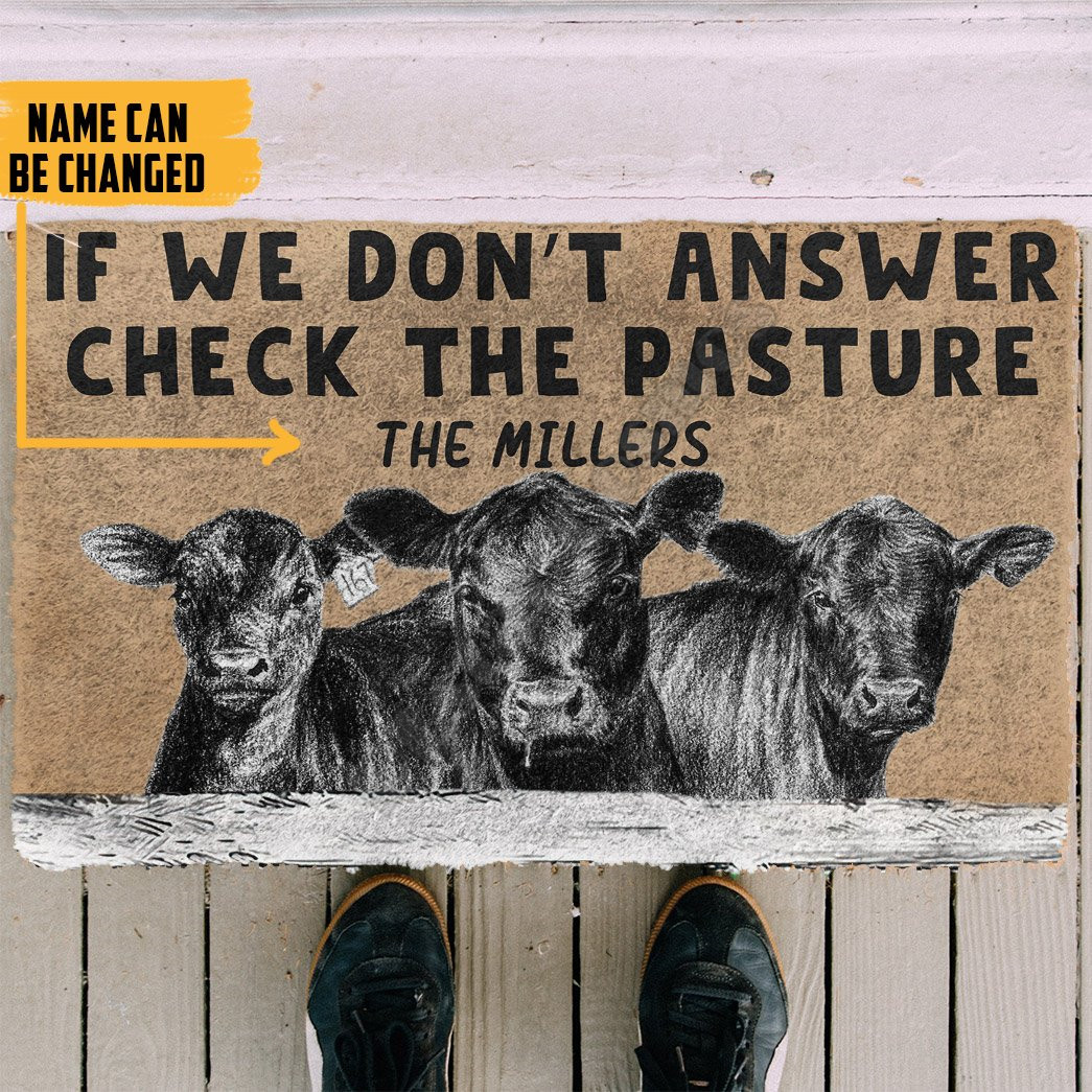 3D Check The Angus Cattle Past - Home Bathroom Name recension och pris