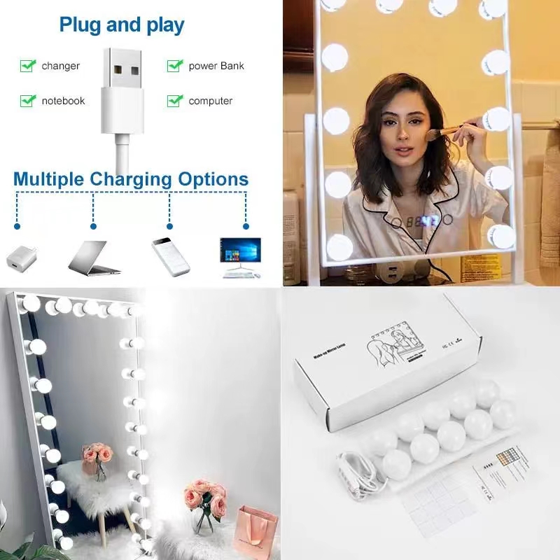 LED Light Paste Mirror Makeup  - Home Theater Bathroom recension och pris