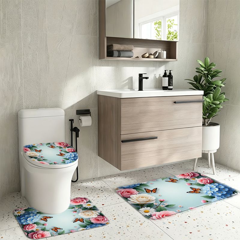 Rose Hydrangea Butterfly Borde - Home Bathroom Remodel recension och pris