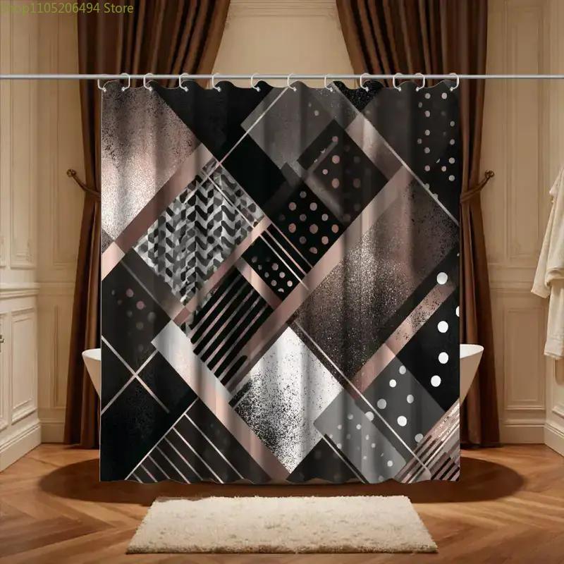 Modern Geometric Abstract Show - Home Bathroom Design Ideas recension och pris