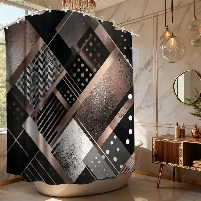Modern Geometric Abstract Show - Home Bathroom Design Ideas recension och pris