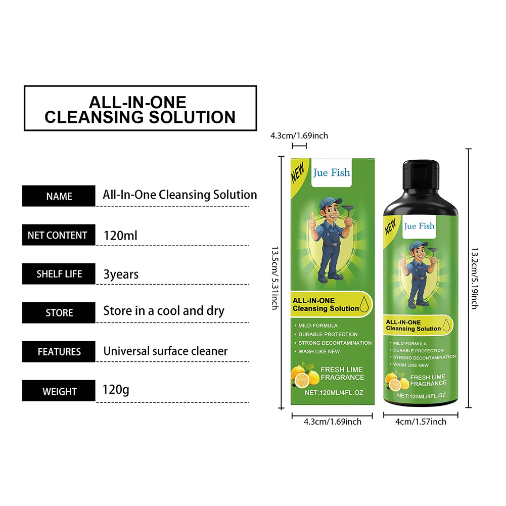 Multi Effect Cleaning Solution - Home Bathroom Cleaning Solution recension och pris