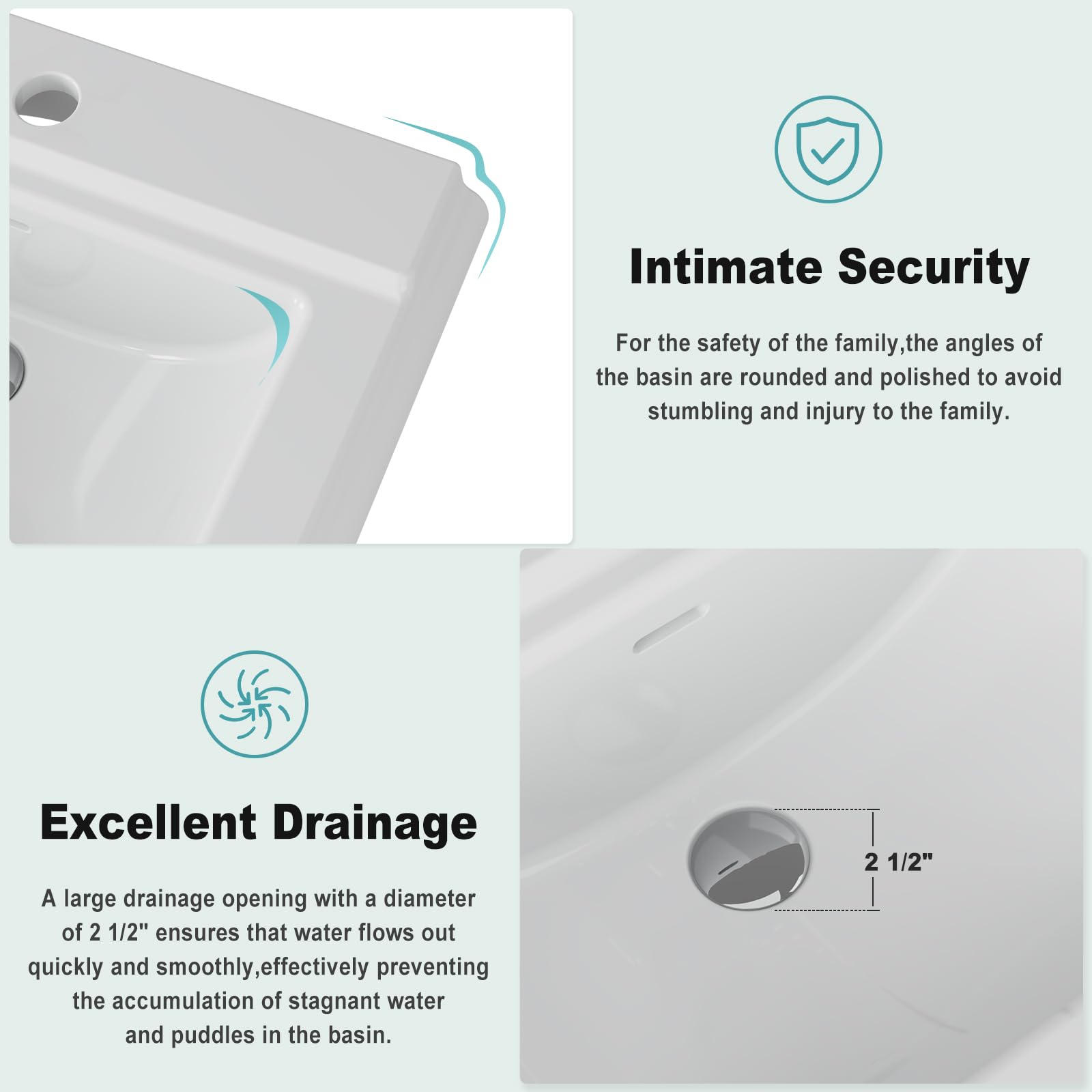 Pedestal Sink Square Ceramic B - Home Bathroom Remodel recension och pris