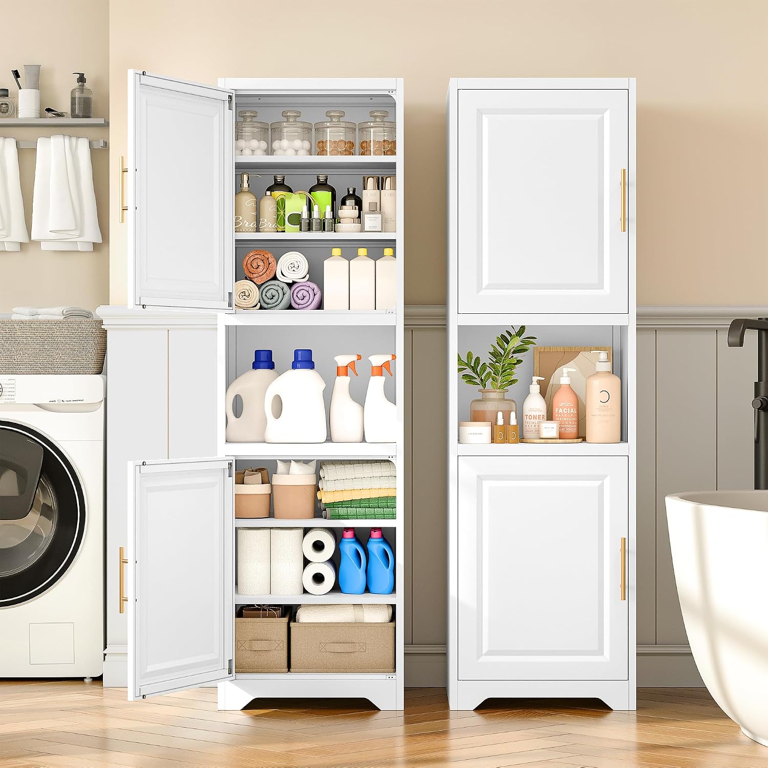 67 Inch Tall Narrow Storage Ca - Home Bathroom Organizer recension och pris