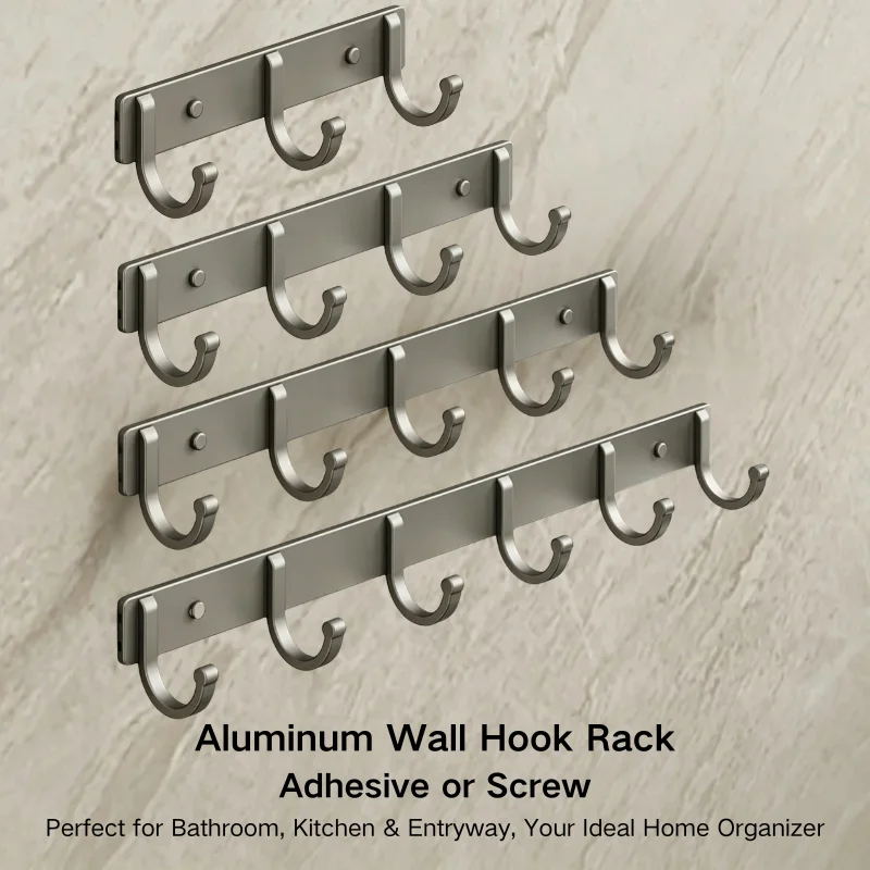 Aluminum Wall Hook Rack – No-D - Home Bathroom Organizer recension och pris