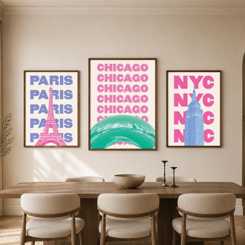 Pastel World City Names Landma - Home Bathroom Name recension och pris