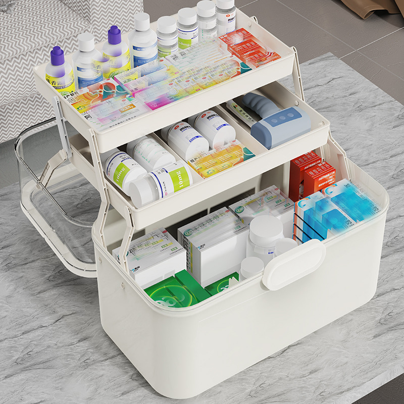 Large Capacity Clear Lid Medic - Home Bathroom Organizer recension och pris