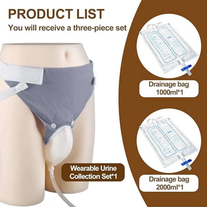 Silicone Urine Collector Adult - Home Bathroom Urinal recension och pris