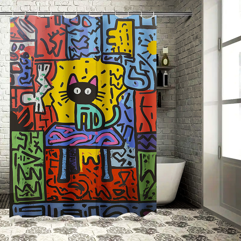 Brightly Colored Graffiti Show - Home Bathroom Remodel recension och pris