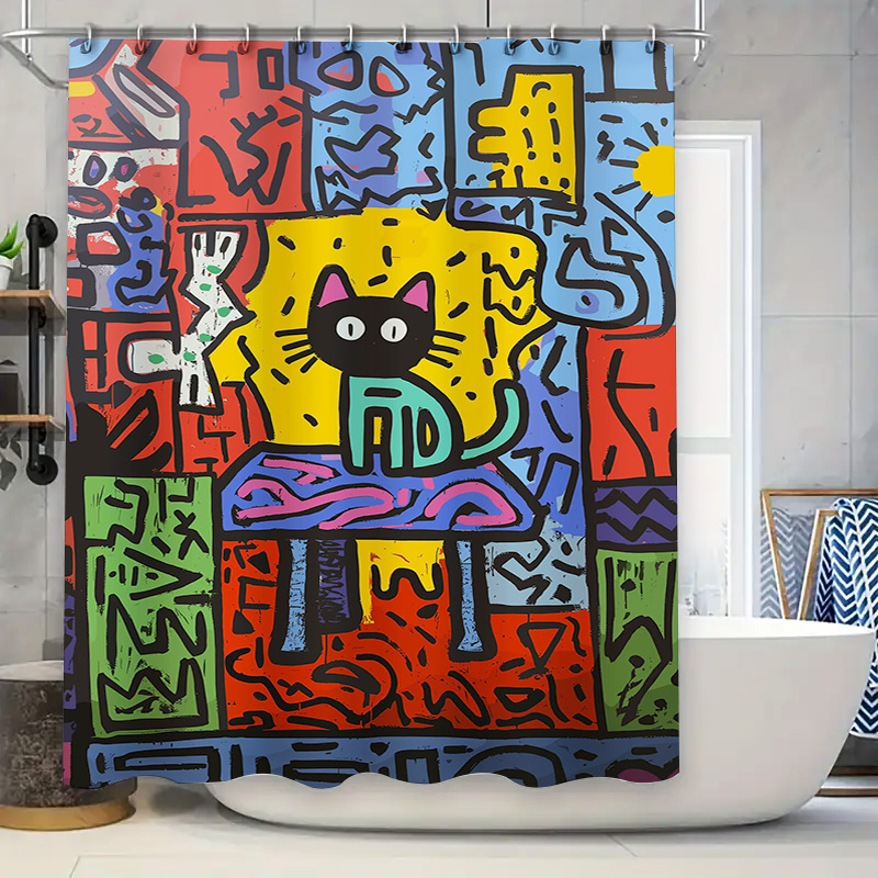 Brightly Colored Graffiti Show - Home Bathroom Remodel recension och pris
