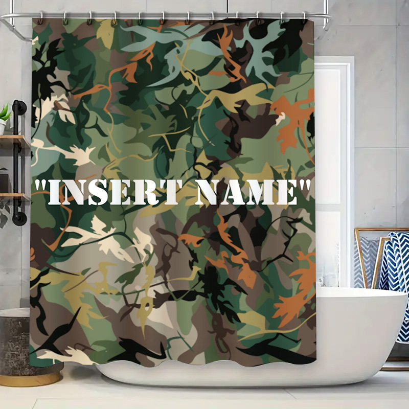 Personalized Camouflage Print  - Home Bathroom Name recension och pris