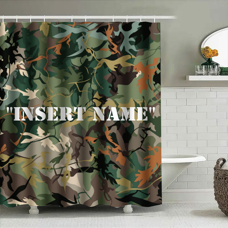 Personalized Camouflage Print  - Home Bathroom Name recension och pris