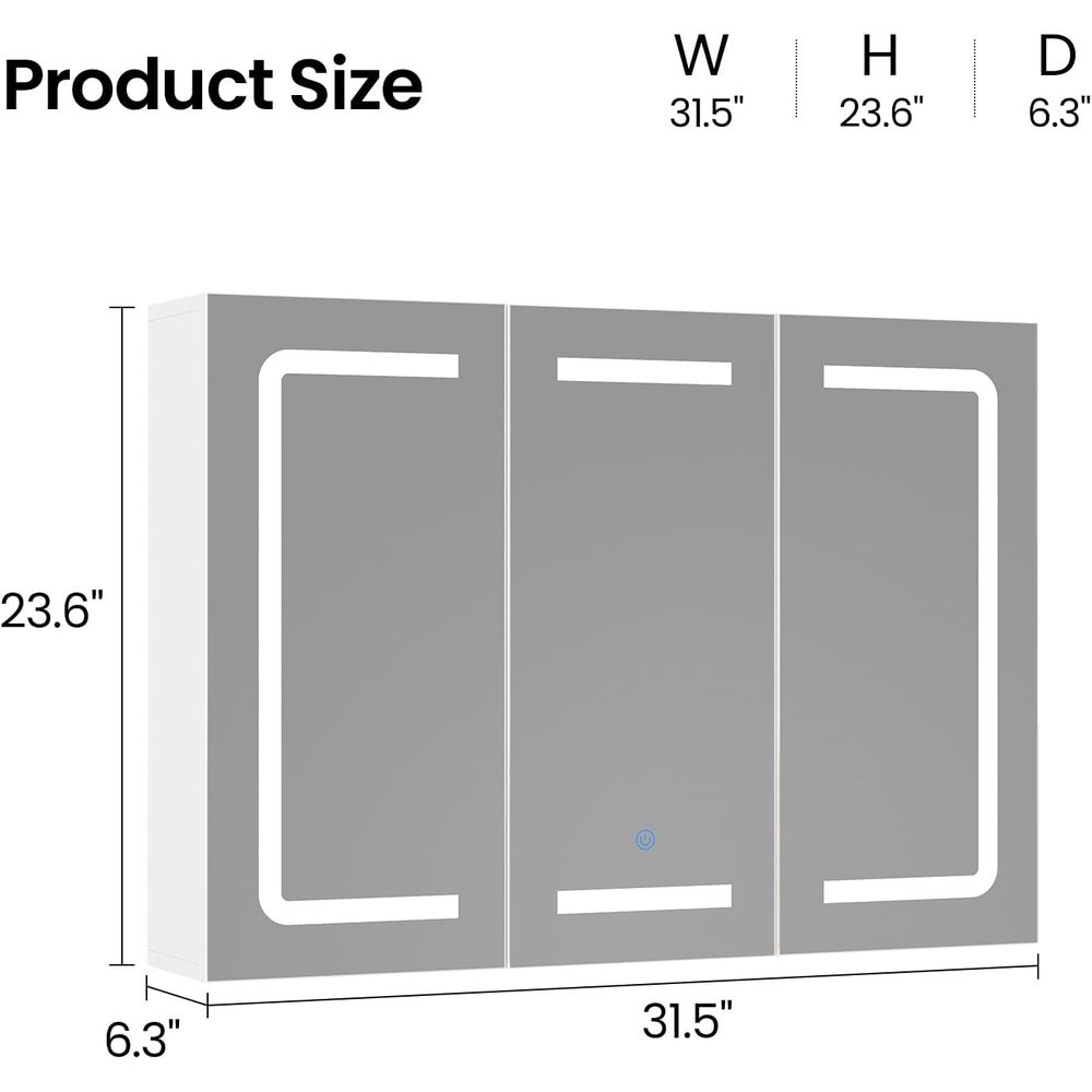 Medicine Cabinet Organizer wit - Home Bathroom Organizer recension och pris