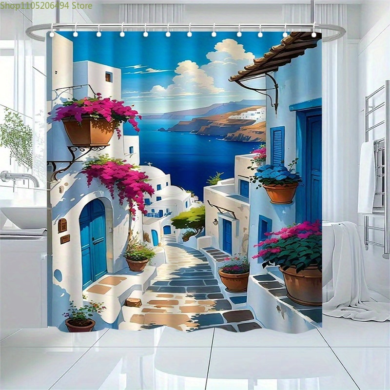 Santorini Greek Island Shower  - Home Bathroom Design Ideas recension och pris