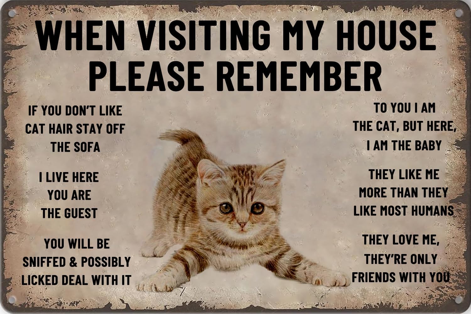 Cat Wall Art When Visiting My  - Bathroom Home Visit recension och pris