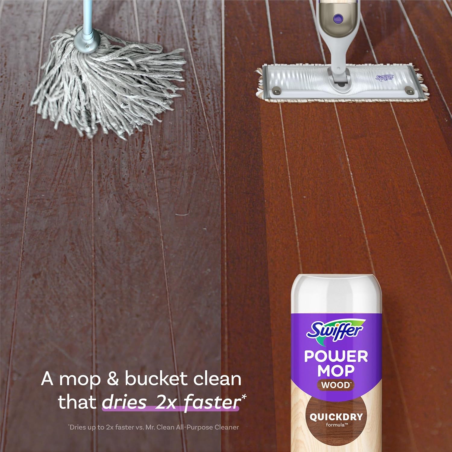 Swiffer Power Mop Wood Refill  - Home Bathroom Cleaning Solution recension och pris